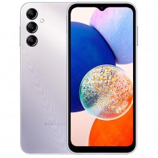 Celular Samsung Galaxy A14 5G Prata 128GB, 4GB RAM,  Câmera Traseira Tripla de 50MP, Selfie de 13MP, Processador Octa-Core, Tela Infinita de 6.6" 90Hz